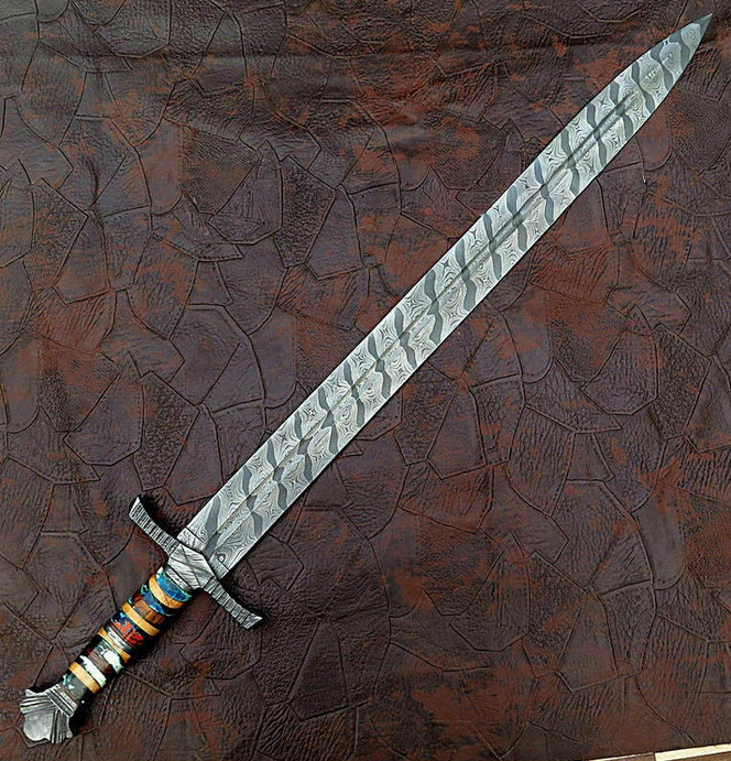 Custom Handmade Damascus Steel Swords Knife1 – VALYRIAN BLADE