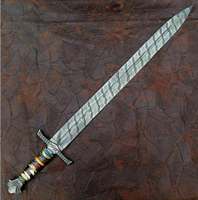 Custom Handmade Damascus Steel Swords Knife1 – VALYRIAN BLADE