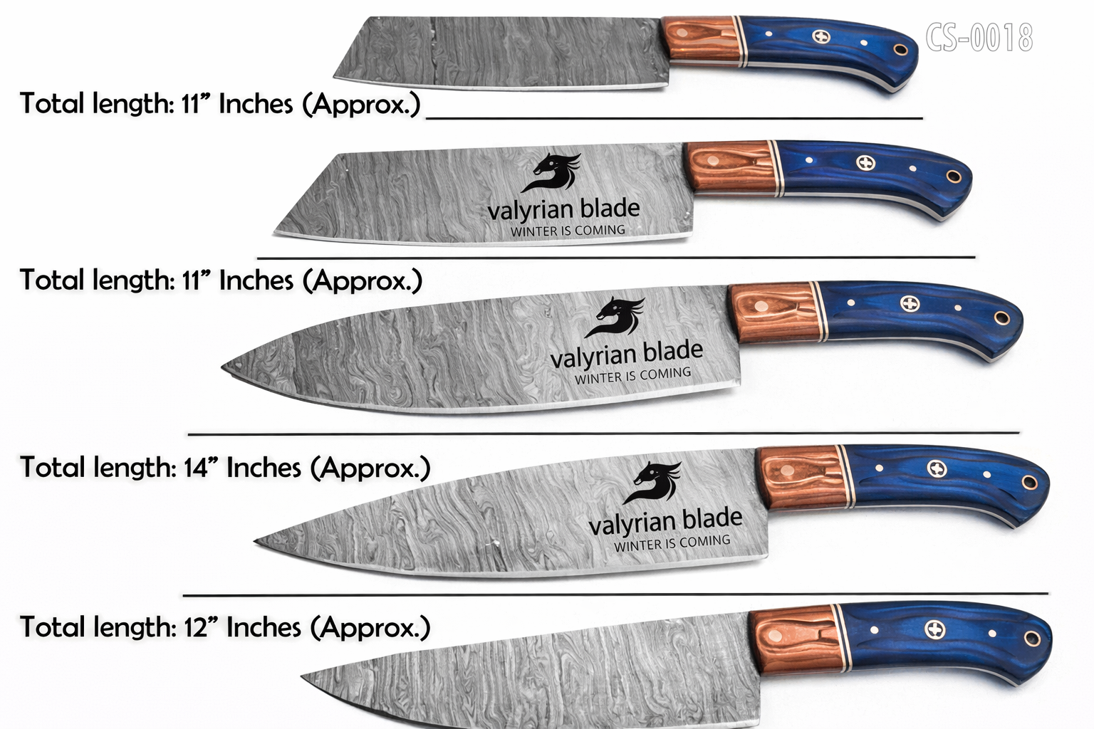 Handmade Damascus Kitchen Knife Set with wood handle and Damascus Stee1 – VALYRIAN BLADE