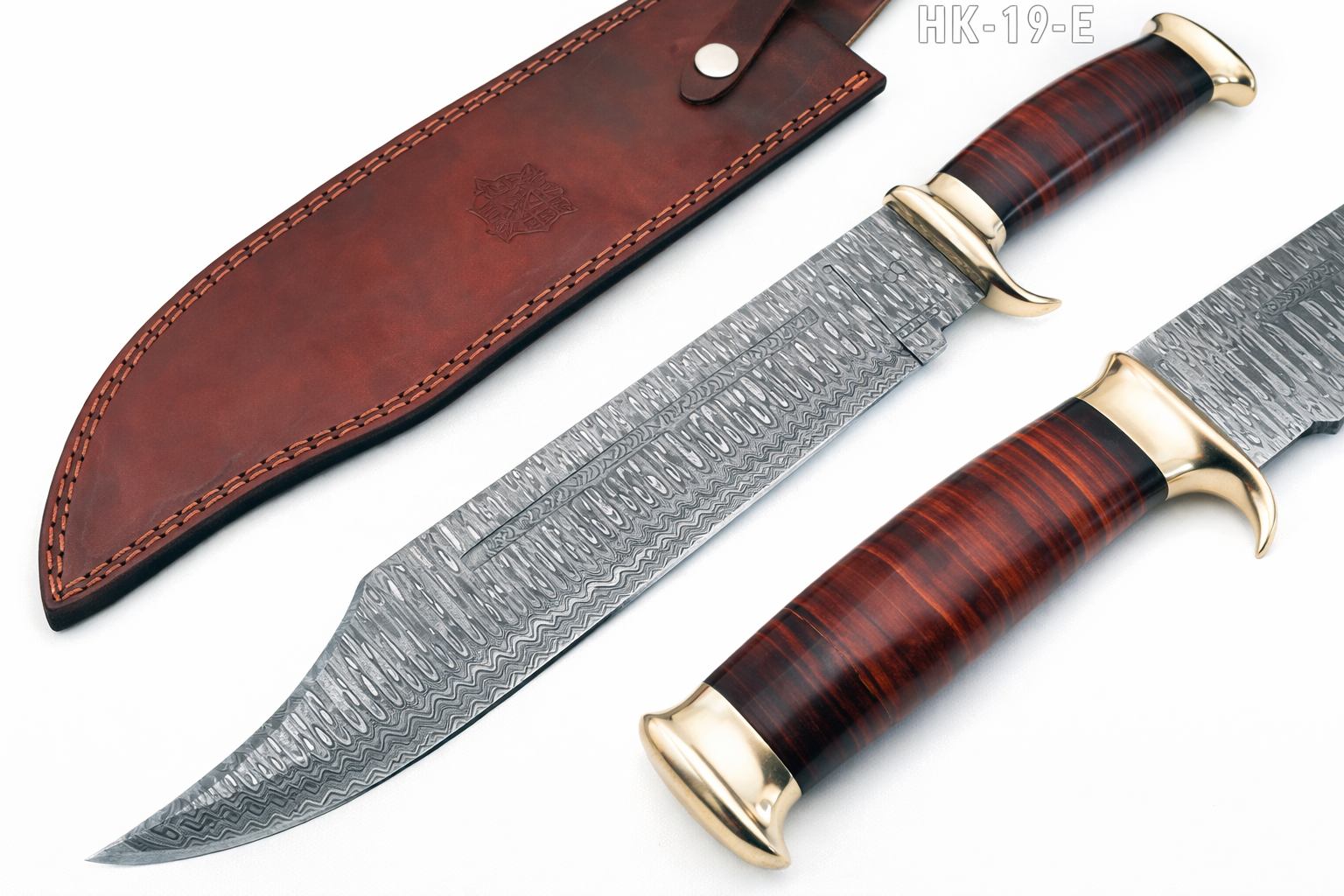 Large Handmade Forged Crocodile Dundee Knife Damascus Steel Blade1 – VALYRIAN BLADE