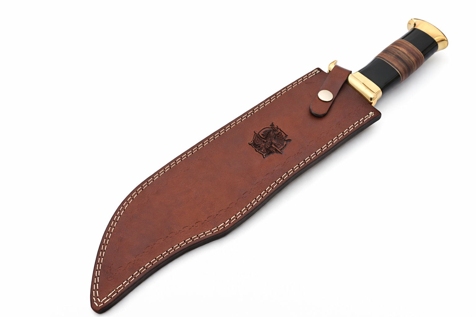 Large Handmade Forged Crocodile Dundee Knife Damascus Steel Blade1 – VALYRIAN BLADE