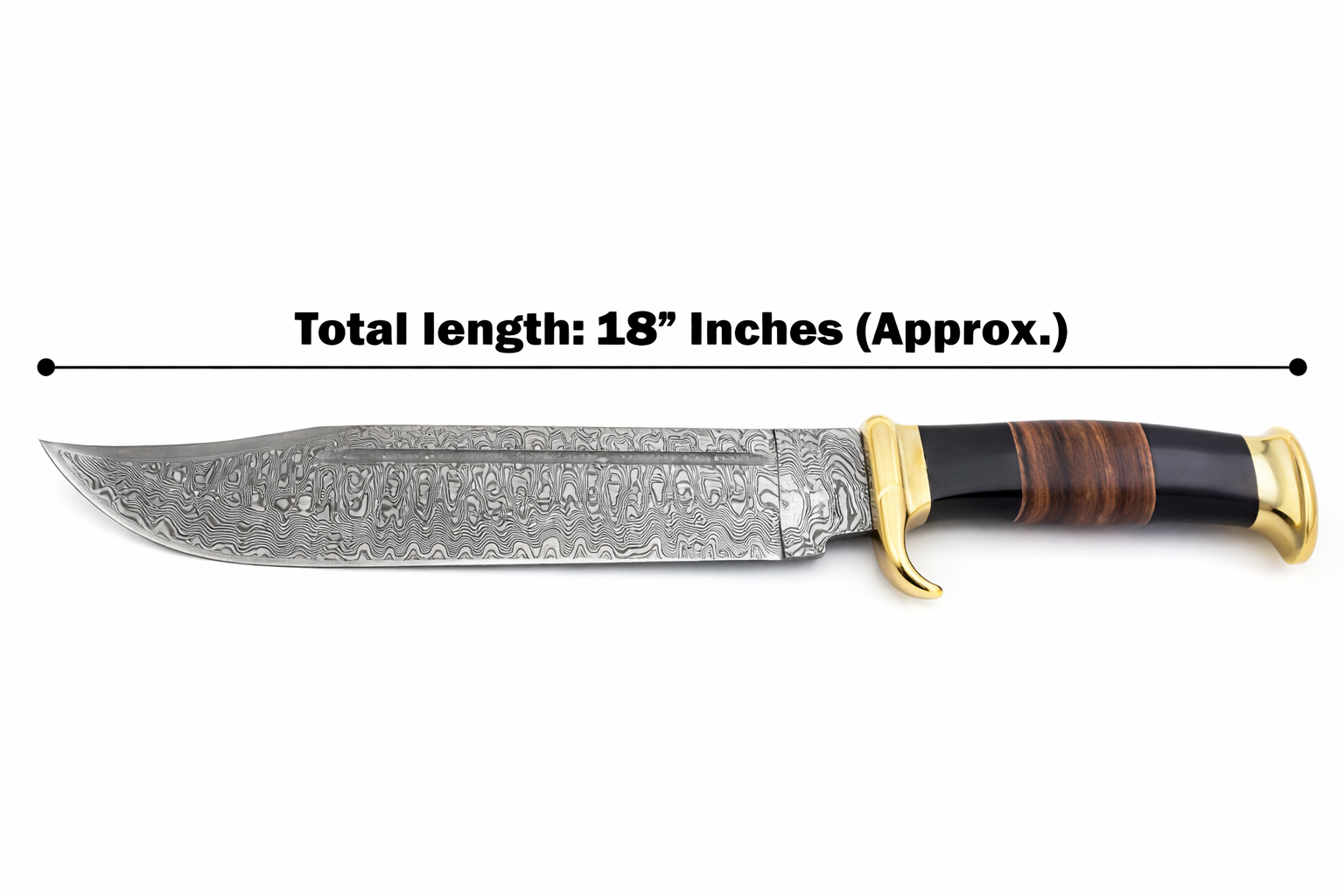 Large Handmade Forged Crocodile Dundee Knife Damascus Steel Blade1 – VALYRIAN BLADE