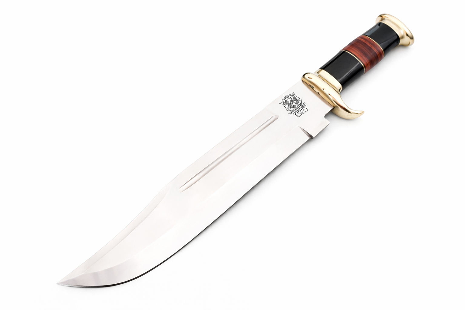 Large Handmade Forged Crocodile Dundee Knife With Horn and Leathe5 – VALYRIAN BLADE